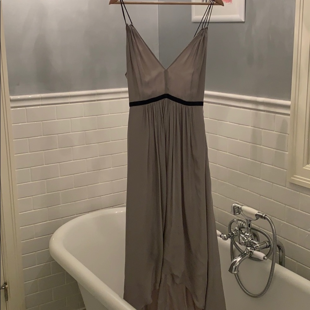 Designer Remix 100% Silk High Low dress